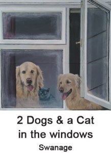 2 dogs and a cat