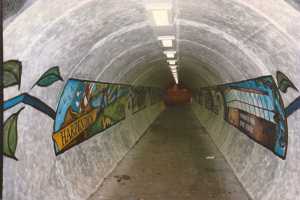 Harpenden Railway Bridge mural 1997_3